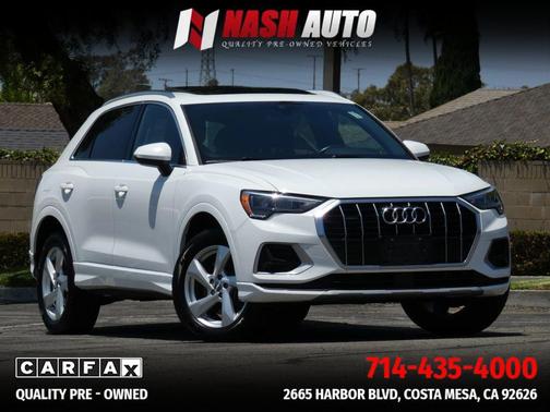White 2020 Audi Q3 45 Premium