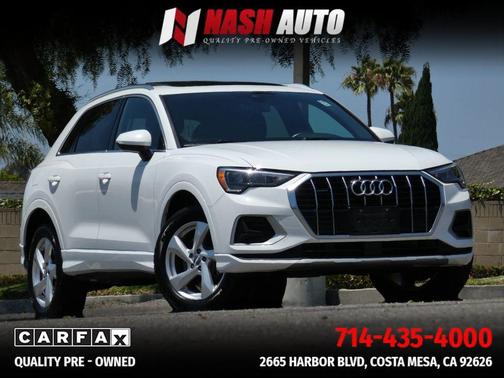 White 2020 Audi Q3 45 Premium