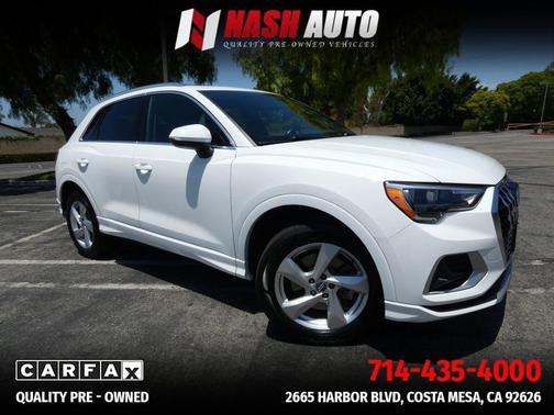 White 2020 Audi Q3 45 Premium