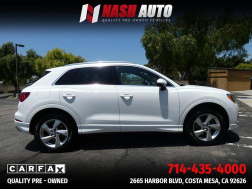White 2020 Audi Q3 45 Premium