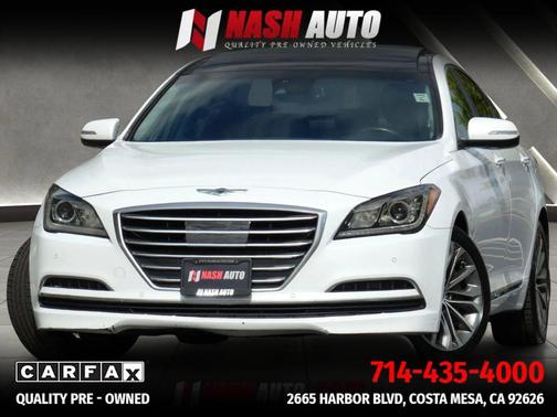 Casablanca White 2015 Hyundai Genesis 3.8