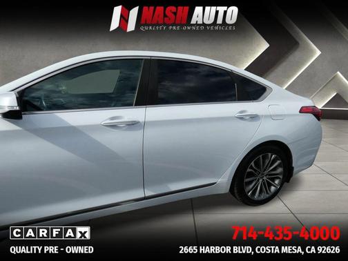 Casablanca White 2015 Hyundai Genesis 3.8