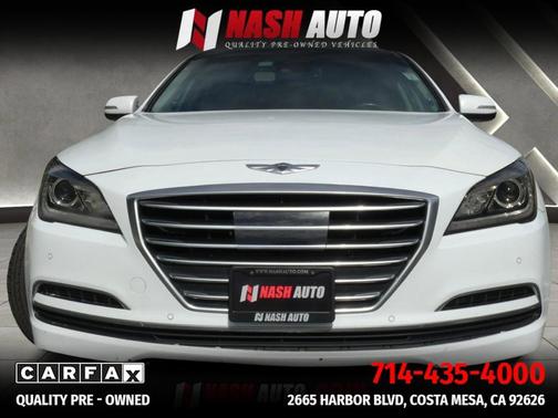 Casablanca White 2015 Hyundai Genesis 3.8