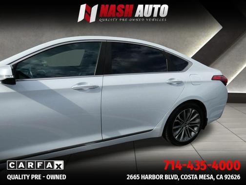 Casablanca White 2015 Hyundai Genesis 3.8