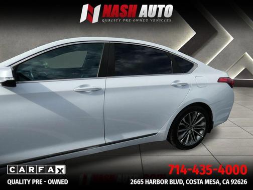 Casablanca White 2015 Hyundai Genesis 3.8