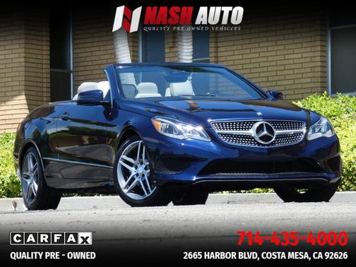 Lunar Blue Metallic 2014 Mercedes-Benz E-Class E 350 Cabriolet 2D