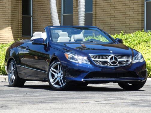 Lunar Blue Metallic 2014 Mercedes-Benz E-Class E 350 Cabriolet 2D