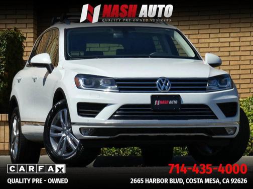 Pure White 2016 Volkswagen Touareg TDI Lux