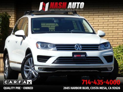 Pure White 2016 Volkswagen Touareg TDI Lux