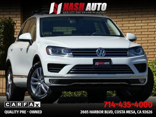 Pure White 2016 Volkswagen Touareg TDI Lux