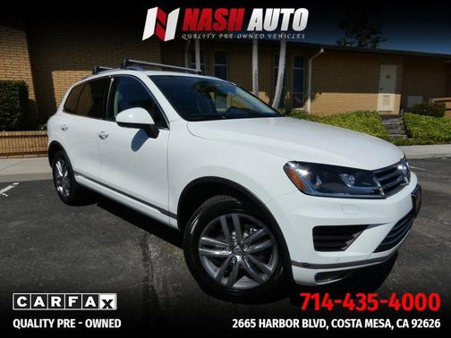Pure White 2016 Volkswagen Touareg TDI Lux