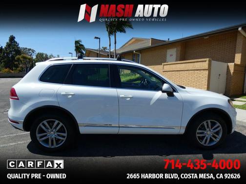 Pure White 2016 Volkswagen Touareg TDI Lux