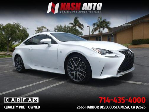 White 2015 Lexus RC 350 Base