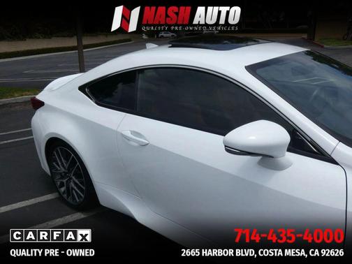 White 2015 Lexus RC 350 Base