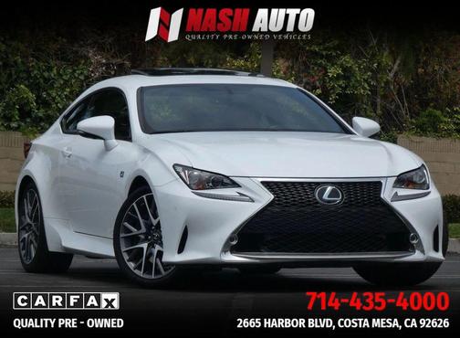 White 2015 Lexus RC 350 Base