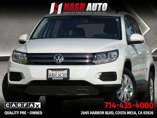 Pure White 2017 Volkswagen Tiguan 2.0T S
