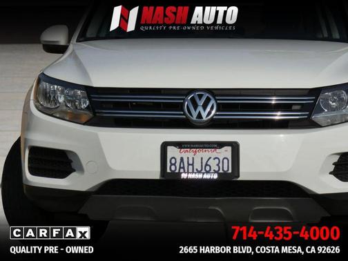Pure White 2017 Volkswagen Tiguan 2.0T S