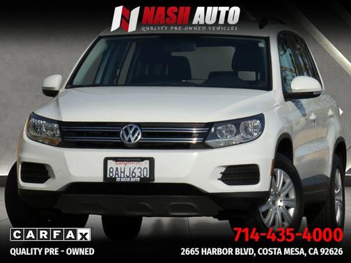 Pure White 2017 Volkswagen Tiguan 2.0T S
