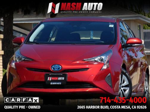 Hypersonic Red 2017 Toyota Prius Three