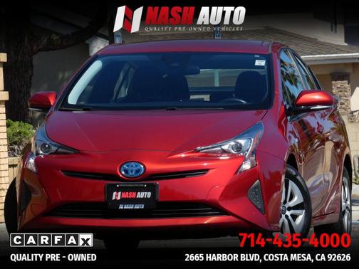 Hypersonic Red 2017 Toyota Prius Three