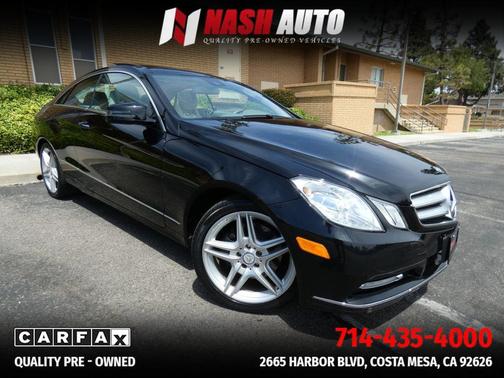 Black 2013 Mercedes-Benz E-Class E 350 Coupe 2D