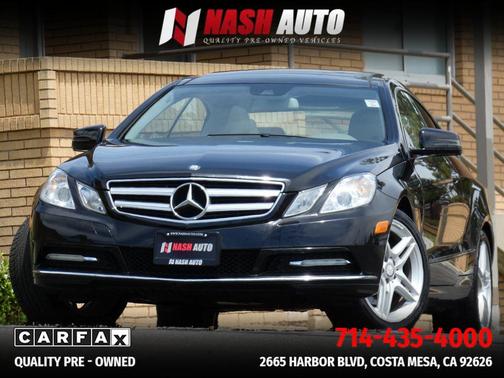 Black 2013 Mercedes-Benz E-Class E 350 Coupe 2D