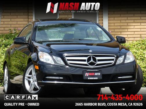 Black 2013 Mercedes-Benz E-Class E 350 Coupe 2D