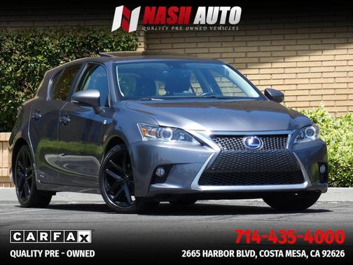 Gray 2015 Lexus CT 200h CT 200h Hatchback 4D