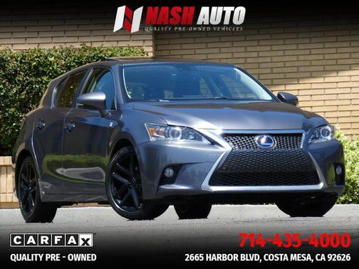 Gray 2015 Lexus CT 200h CT 200h Hatchback 4D