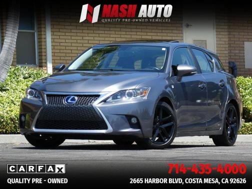 Gray 2015 Lexus CT 200h CT 200h Hatchback 4D