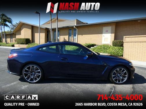 Blue 2022 BMW M4 Base