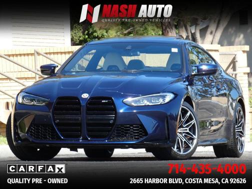 Blue 2022 BMW M4 Base