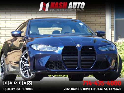 Blue 2022 BMW M4 Base