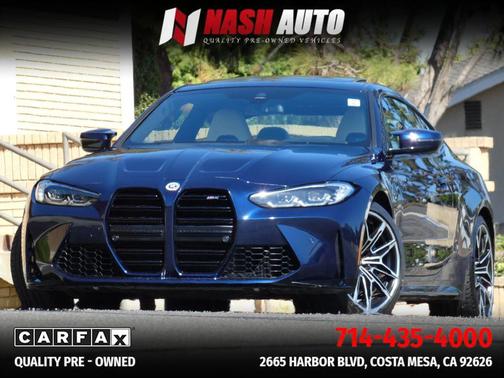 Blue 2022 BMW M4 Base