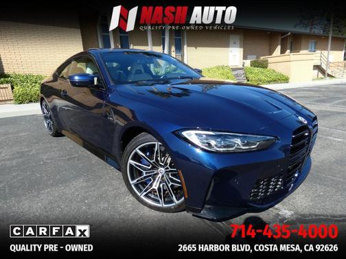 Blue 2022 BMW M4 Base