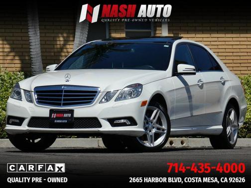 White 2011 Mercedes-Benz E-Class E 550 Sedan 4D