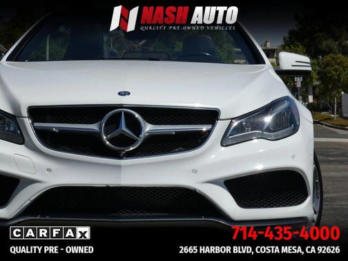 White 2015 Mercedes-Benz E-Class E 550 Cabriolet 2D