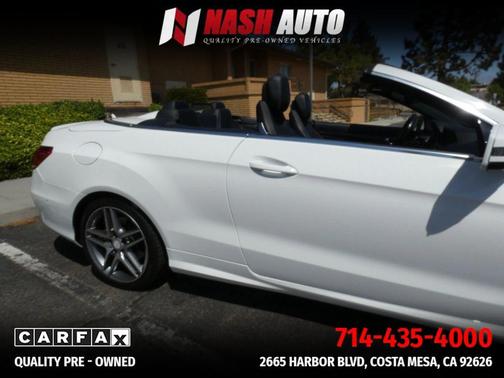 White 2015 Mercedes-Benz E-Class E 550 Cabriolet 2D