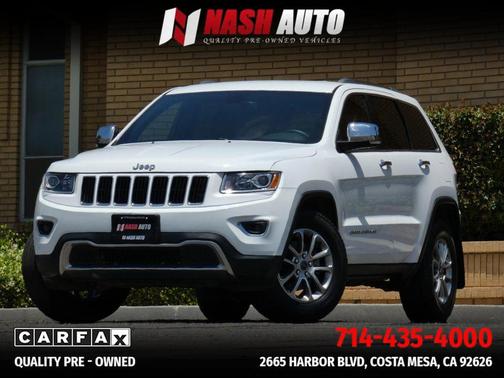 Bright White Clearcoat 2015 Jeep Grand Cherokee Limited