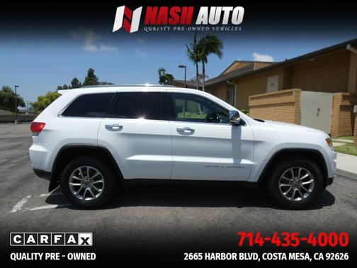 Bright White Clearcoat 2015 Jeep Grand Cherokee Limited