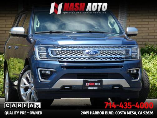 Blue Metallic 2019 Ford Expedition Platinum