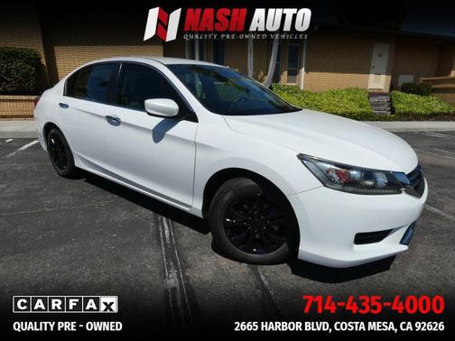 White 2014 Honda Accord LX Sedan 4D