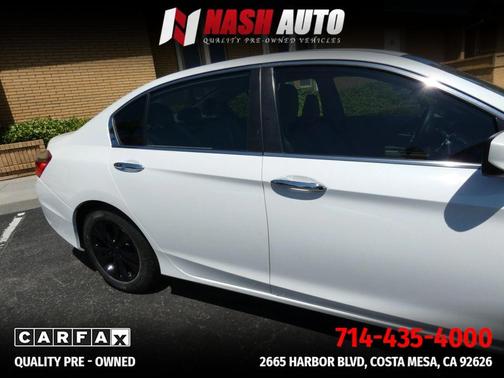 White 2014 Honda Accord LX Sedan 4D