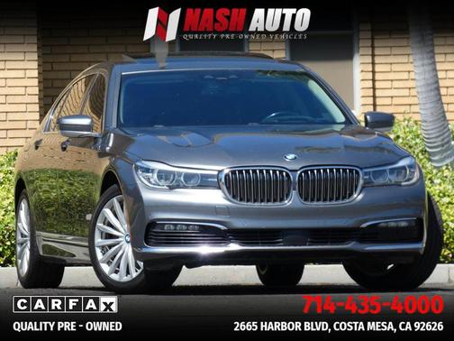 Gray 2018 BMW 740 740i Sedan 4D