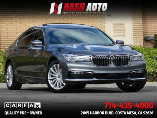 Gray 2018 BMW 740 740i Sedan 4D