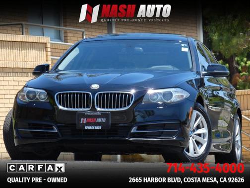 Black 2014 BMW 528 528i Sedan 4D