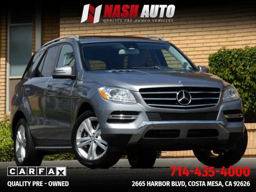 Steel Gray Metallic 2015 Mercedes-Benz M-Class ML 350 Sport Utility 4D
