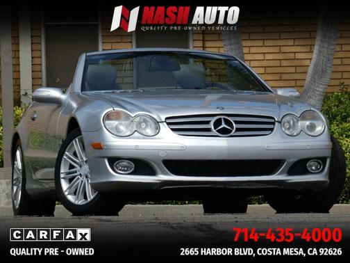 Silver 2008 Mercedes-Benz SL-Class SL 550 Roadster 2D