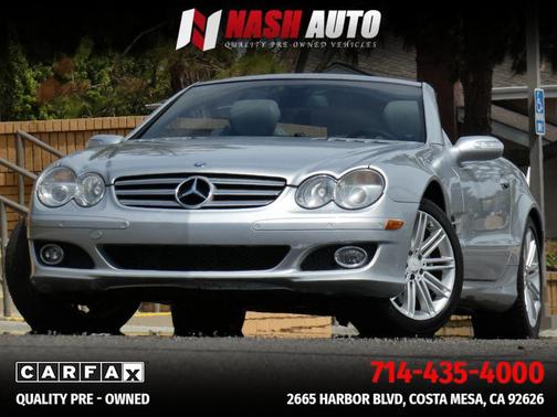 Silver 2008 Mercedes-Benz SL-Class SL 550 Roadster 2D