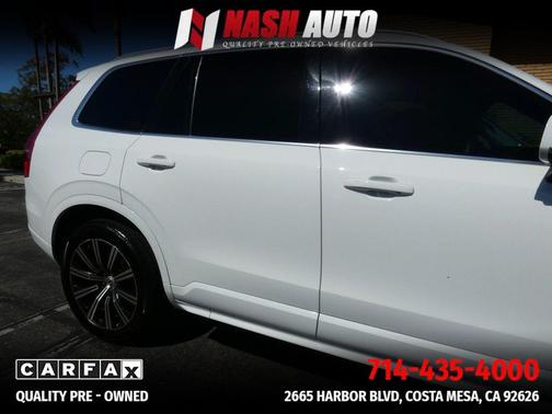 White 2020 Volvo XC90 T6 Momentum